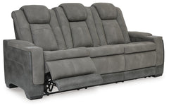 Next-Gen Durapella Slate Power Reclining Sofa and Power Recliner - Ornate Home