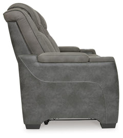 Next-Gen Durapella Slate Power Reclining Sofa and Power Recliner - Ornate Home