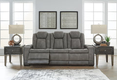 Next-Gen Durapella Slate Power Reclining Sofa and Power Recliner - Ornate Home