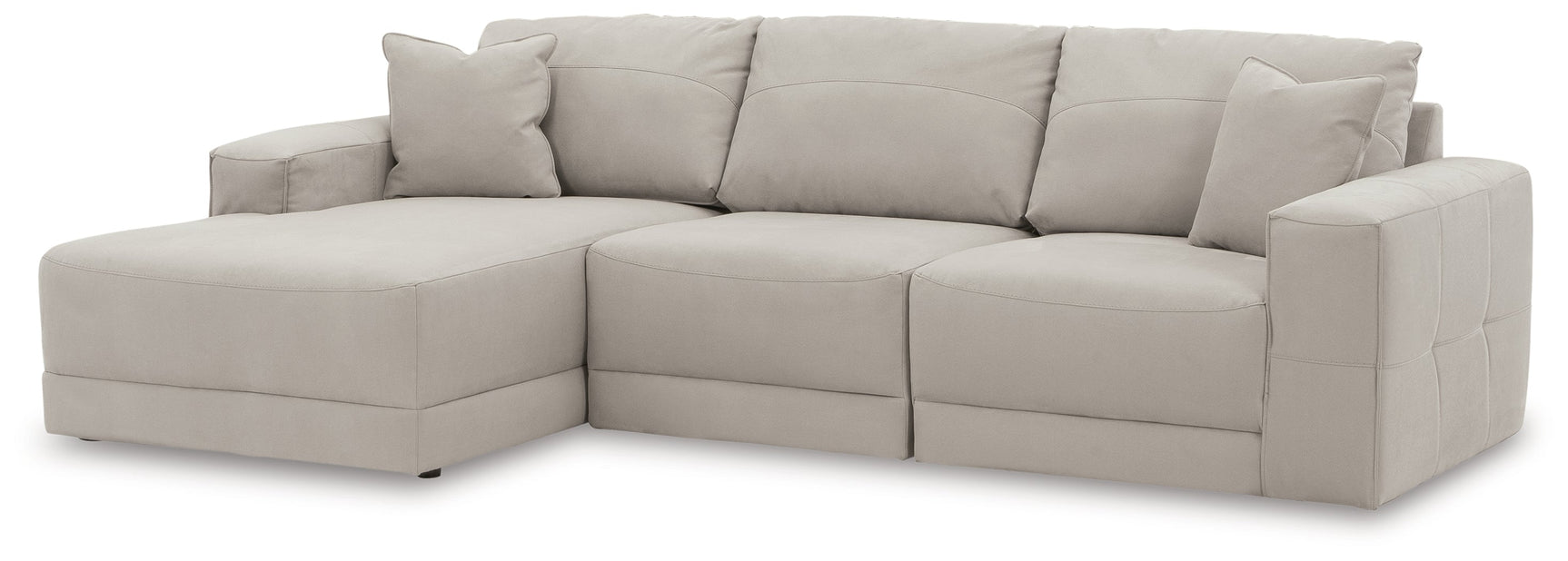 Next-Gen Gaucho Gray 3-Piece Sectional Sofa with Chaise (Online Special Price) - Ornate Home
