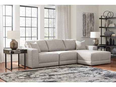 Next-Gen Gaucho Gray 3pc RAF Chaise Sectional - Ornate Home