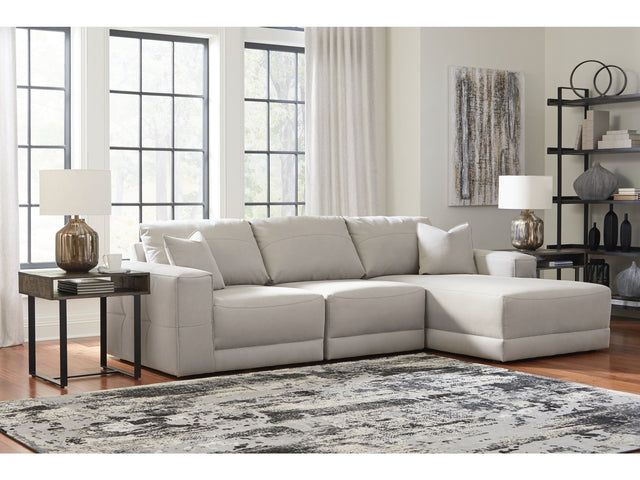 Next-Gen Gaucho Gray 3pc RAF Chaise Sectional - Ornate Home