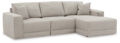 Next-Gen Gaucho Gray 3pc RAF Chaise Sectional - Ornate Home