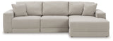 Next-Gen Gaucho Gray 3pc Sectional Sofa with Chaise (Online Special Price) - Ornate Home