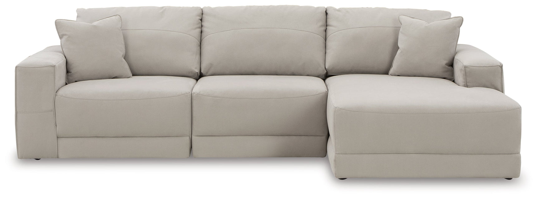 Next-Gen Gaucho Gray 3pc Sectional Sofa with Chaise (Online Special Price) - Ornate Home