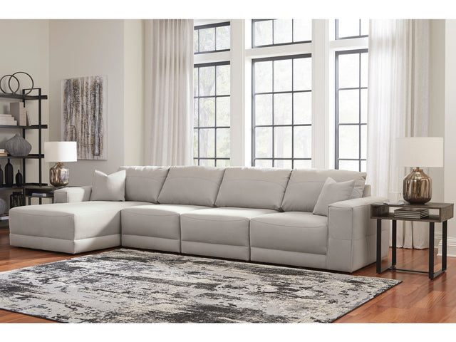 Next-Gen Gaucho Gray 4-Piece LAF Chaise Sectional - Ornate Home