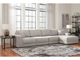 Next-Gen Gaucho Gray 4-Piece RAF Chaise Sectional - Ornate Home