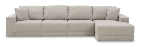 Next-Gen Gaucho Gray 4-Piece RAF Chaise Sectional - Ornate Home