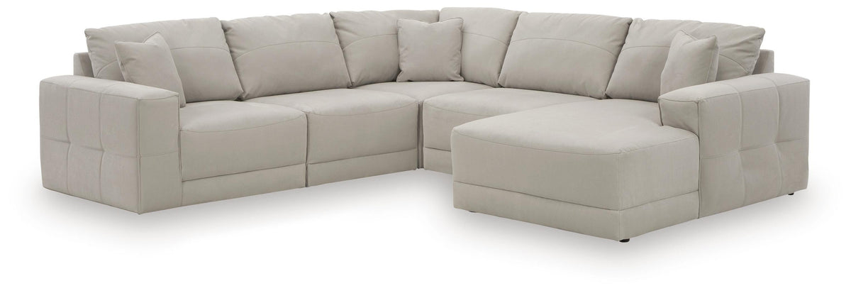 Next-Gen Gaucho Gray 5-Piece Sectional w/ RAF Chaise - Ornate Home