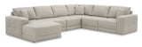 Next-Gen Gaucho Gray 6-Piece LAF Chaise Sectional - Ornate Home
