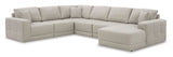 Next-Gen Gaucho Gray 6-Piece RAF Chaise Sectional (Online Special Price) - Ornate Home