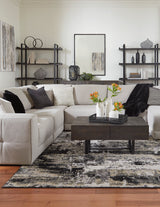 Next-Gen Gaucho Gray 6-Piece RAF Chaise Sectional - Ornate Home