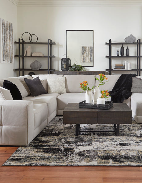 Next-Gen Gaucho Gray 6-Piece RAF Chaise Sectional - Ornate Home