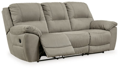 Next-Gen Gaucho Putty Power Reclining Sofa and Loveseat - Ornate Home