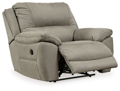 Next-Gen Gaucho Putty Power Reclining Sofa and Loveseat - Ornate Home