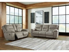 Next-Gen Gaucho Putty Reclining Sofa and Loveseat - Ornate Home