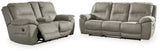 Next-Gen Gaucho Putty Reclining Sofa and Loveseat - Ornate Home