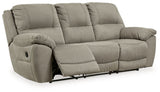 Next-Gen Gaucho Putty Reclining Sofa and Loveseat - Ornate Home
