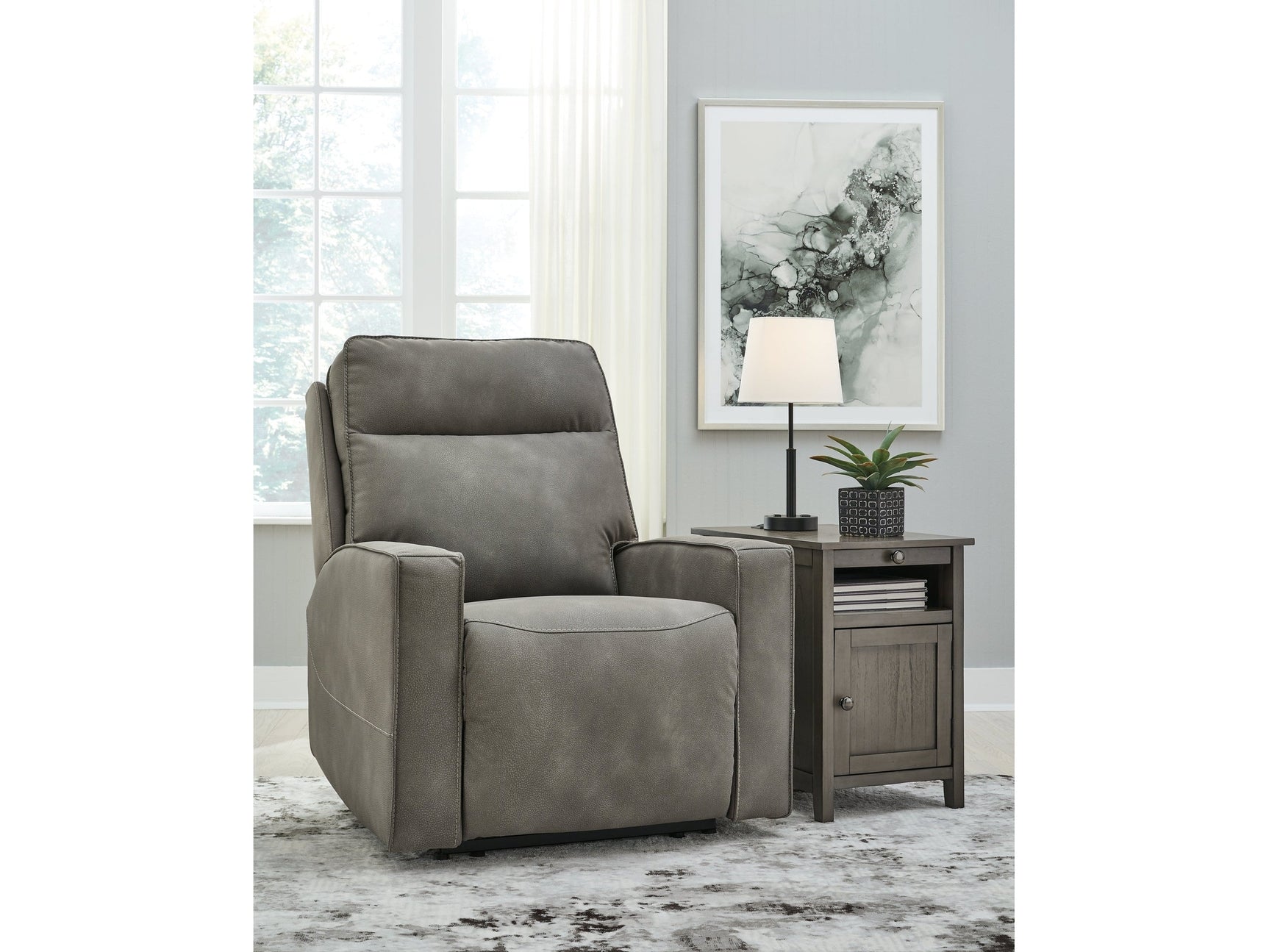 Next-Gen Slate Durapella Power Recliner - Ornate Home