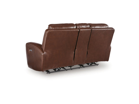 Next Move Mahogany PWR REC Loveseat/CON/ADJ HDRST - Ornate Home