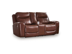 Momentum Moves Mahogany PWR REC Loveseat/CON/ADJ HDRST - Ornate Home