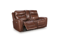 Momentum Moves Mahogany PWR REC Loveseat/CON/ADJ HDRST - Ornate Home