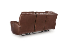 Next Move Mahogany PWR REC Sofa with ADJ Headrest - Ornate Home