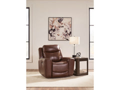 Momentum Moves Mahogany PWR Recliner/ADJ Headrest - Ornate Home