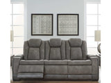 NextGen DuraPella Dual Tone Slate Power Reclining Sofa (Online Special Price) - Ornate Home