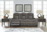 NextGen DuraPella Dual Tone Slate Power Reclining Sofa (Online Special Price) - Ornate Home