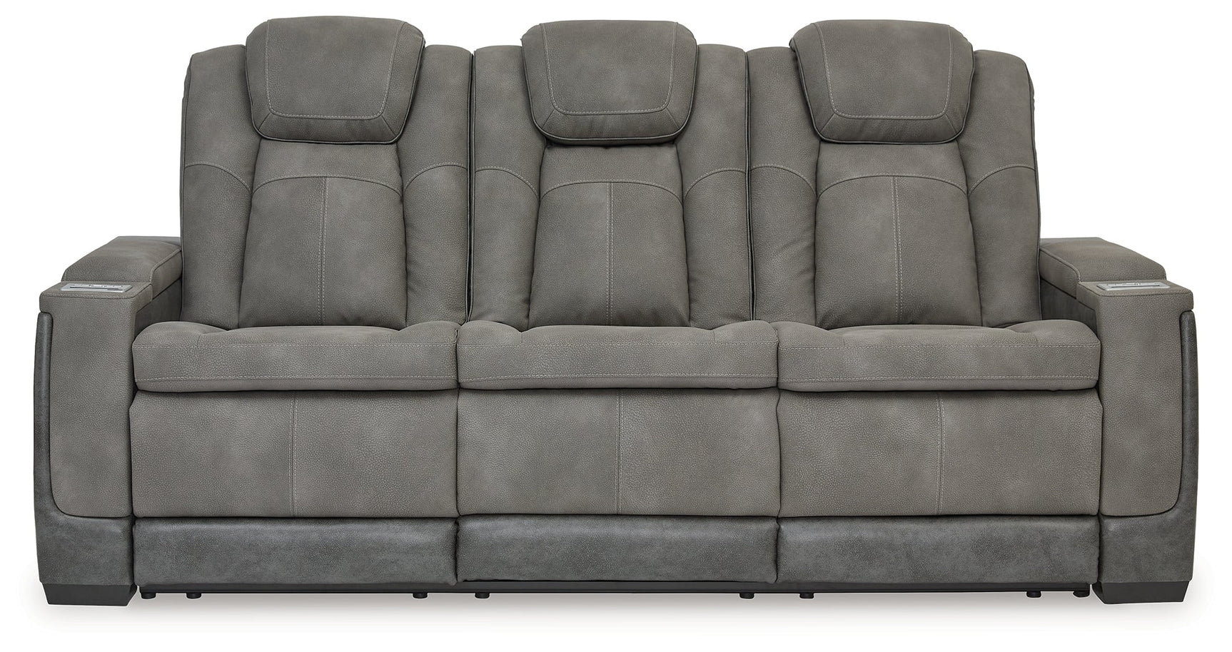 NextGen DuraPella Dual Tone Slate Power Reclining Sofa (Online Special Price) - Ornate Home
