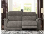 NextGen DuraPella Slate Power Reclining Sofa (Online Special Price) - Ornate Home