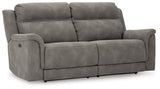 NextGen DuraPella Slate Power Reclining Sofa (Online Special Price) - Ornate Home