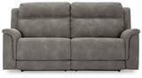 NextGen DuraPella Slate Power Reclining Sofa (Online Special Price) - Ornate Home