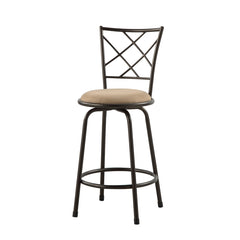 Nexus Brown 3-Piece Pack Convertible Swivel Counter/Pub Height Chair - Ornate Home