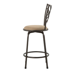 Nexus Brown 3-Piece Pack Convertible Swivel Counter/Pub Height Chair - Ornate Home
