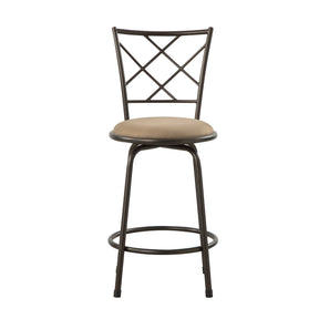 Nexus Brown 3-Piece Pack Convertible Swivel Counter/Pub Height Chair - Ornate Home