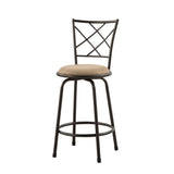 Nexus Brown 3-Piece Pack Convertible Swivel Counter/Pub Height Chair - Ornate Home