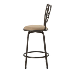 Nexus Brown 3-Piece Pack Convertible Swivel Counter/Pub Height Chair - Ornate Home
