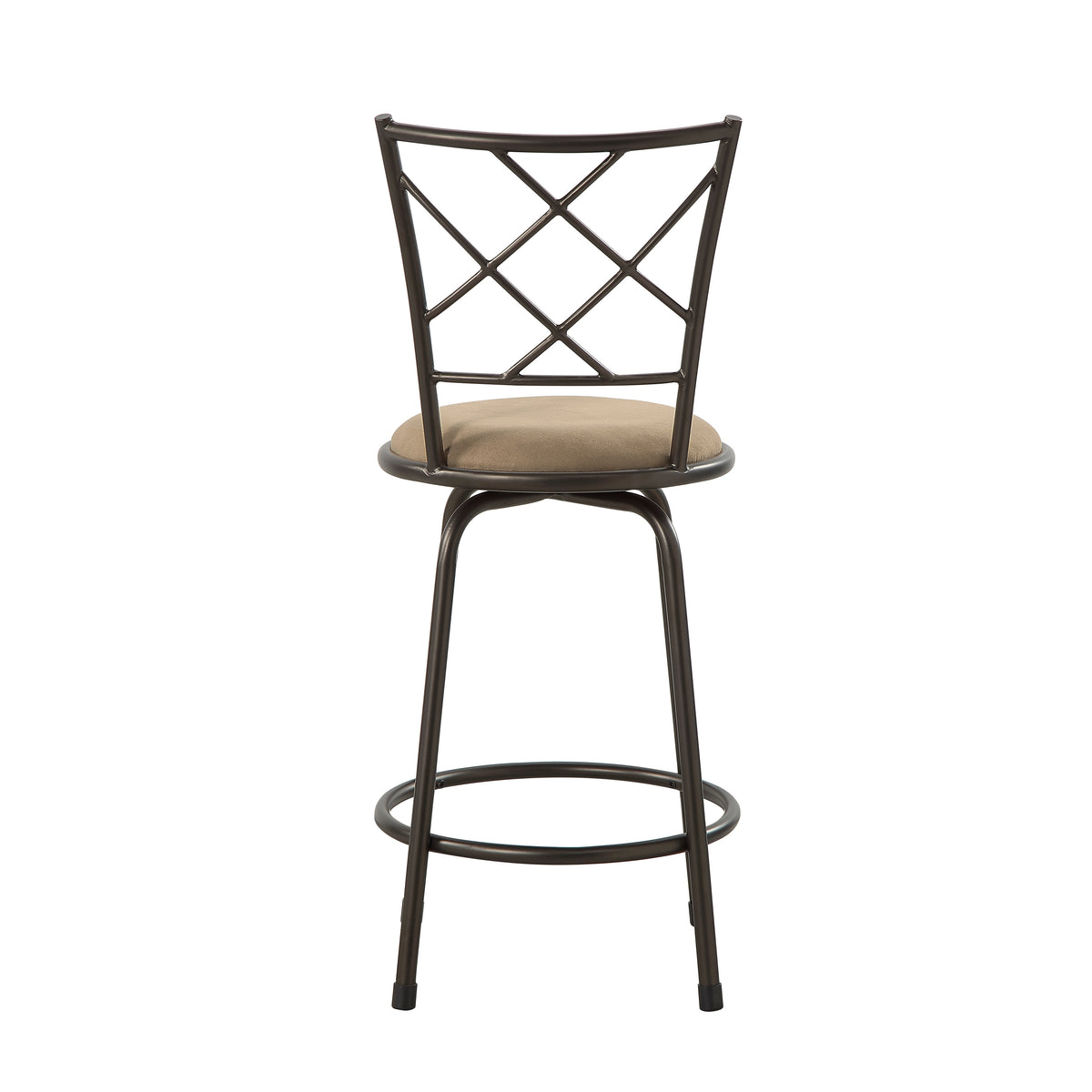 Nexus Brown 3-Piece Pack Convertible Swivel Counter/Pub Height Chair - Ornate Home
