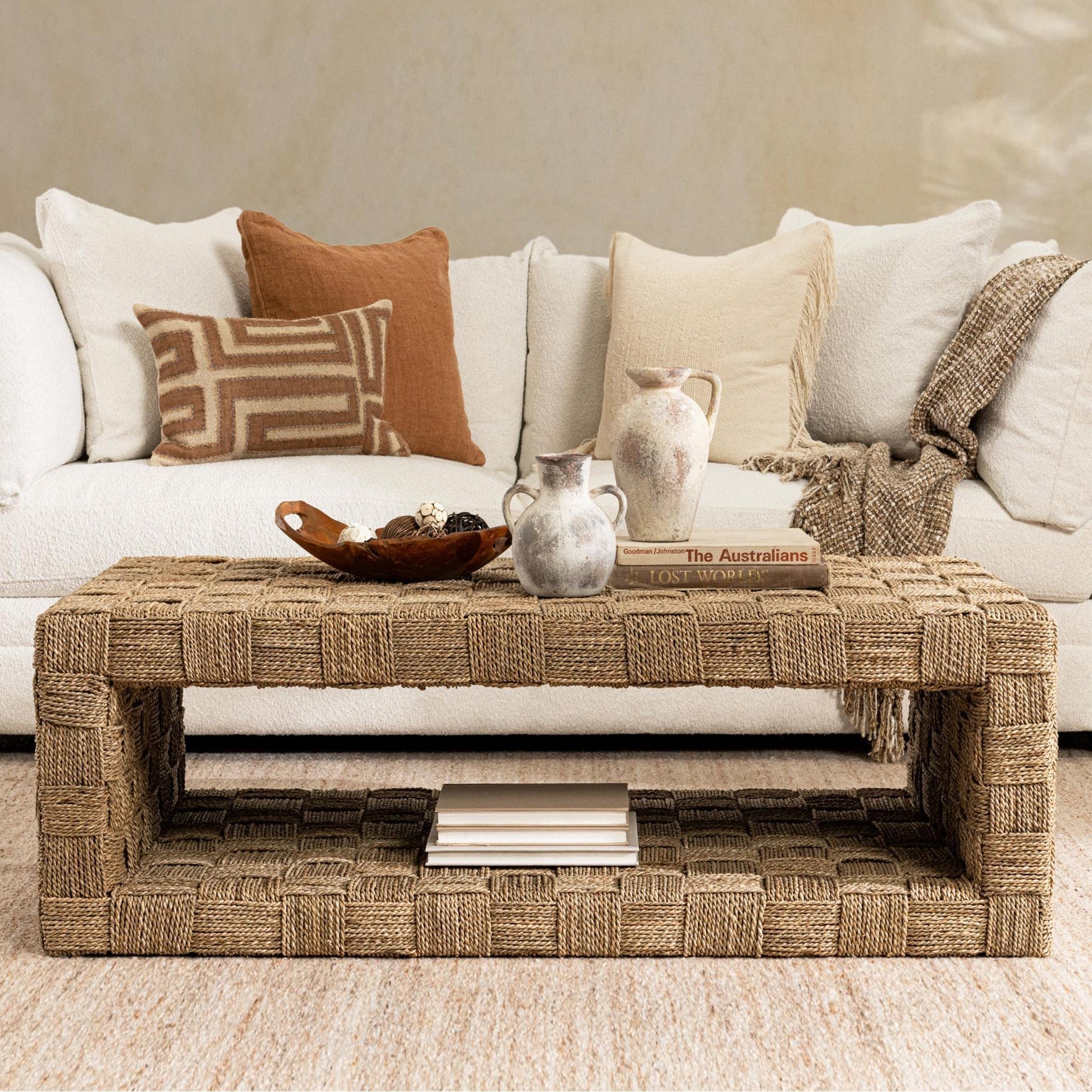 Neyla Natural Coffee Table - Ornate Home