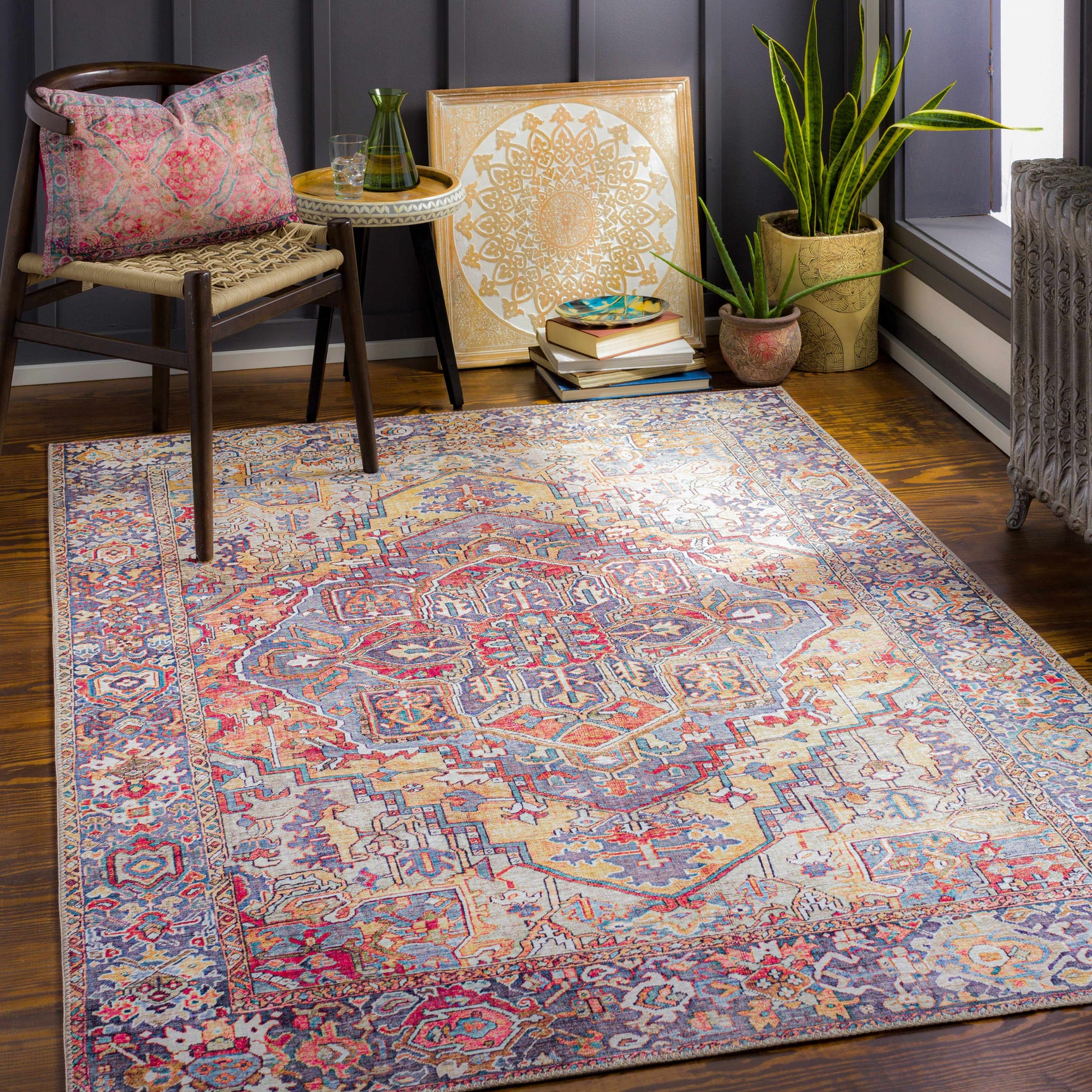Neyland Iris Area Rug 2358 - Ornate Home