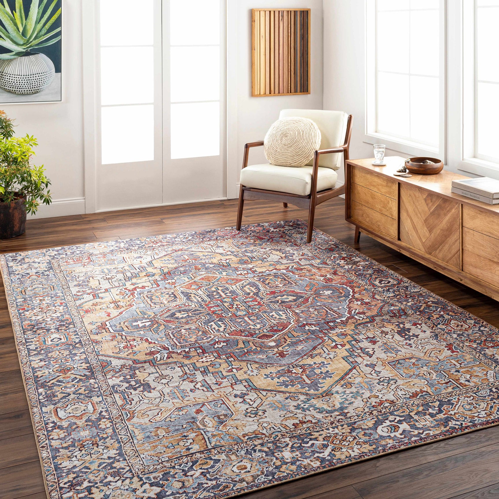 Neyland Iris Area Rug 2358 - Ornate Home