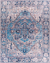 Neyland Iris Blue Area Rug 2362 - Ornate Home