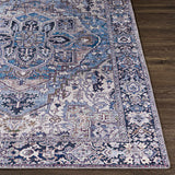 Neyland Iris Blue Area Rug 2362 - Ornate Home