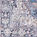 Neyland Iris Blue Area Rug 2362 - Ornate Home