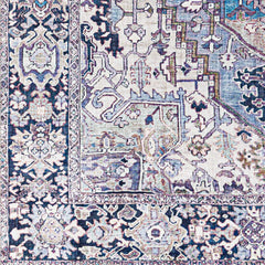 Neyland Iris Blue Area Rug 2362 - Ornate Home