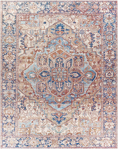 Neyland Iris Olive & Brown Area Rug 2360 - Ornate Home