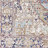 Neyland Iris Olive & Brown Area Rug 2360 - Ornate Home