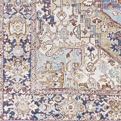 Neyland Iris Olive & Brown Area Rug 2360 - Ornate Home